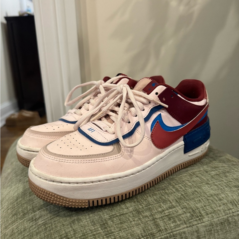 Nike Women’s Air Force 1 Shadow in Soft Pink Canyon Rust